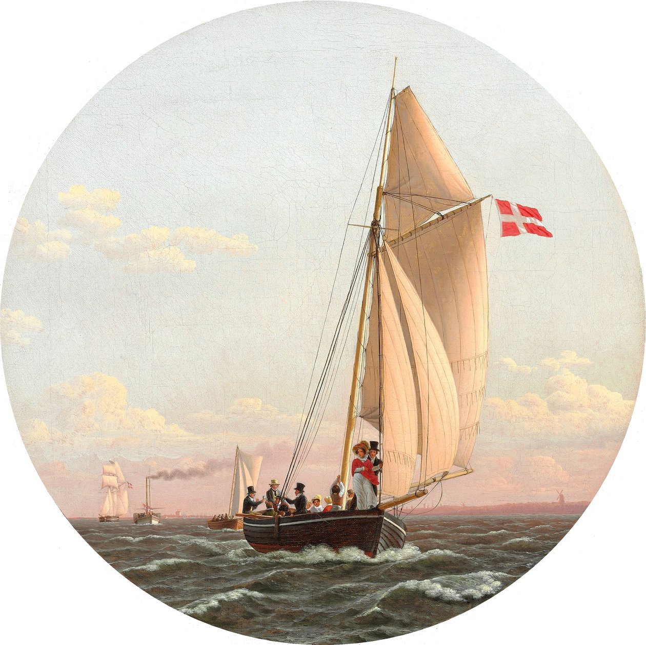 Deens: Zeilen van Kopenhagen naar Charlottenlund Zeilen van Kopenhagen naar Charlottenlund door Christoffer Wilhelm Eckersberg