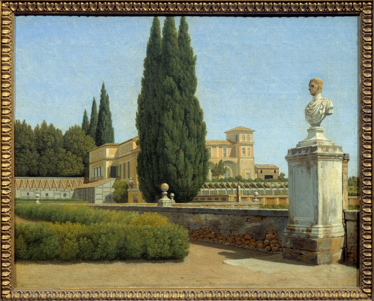 In de tuinen van Villa Albani door Christoffer Wilhelm Eckersberg