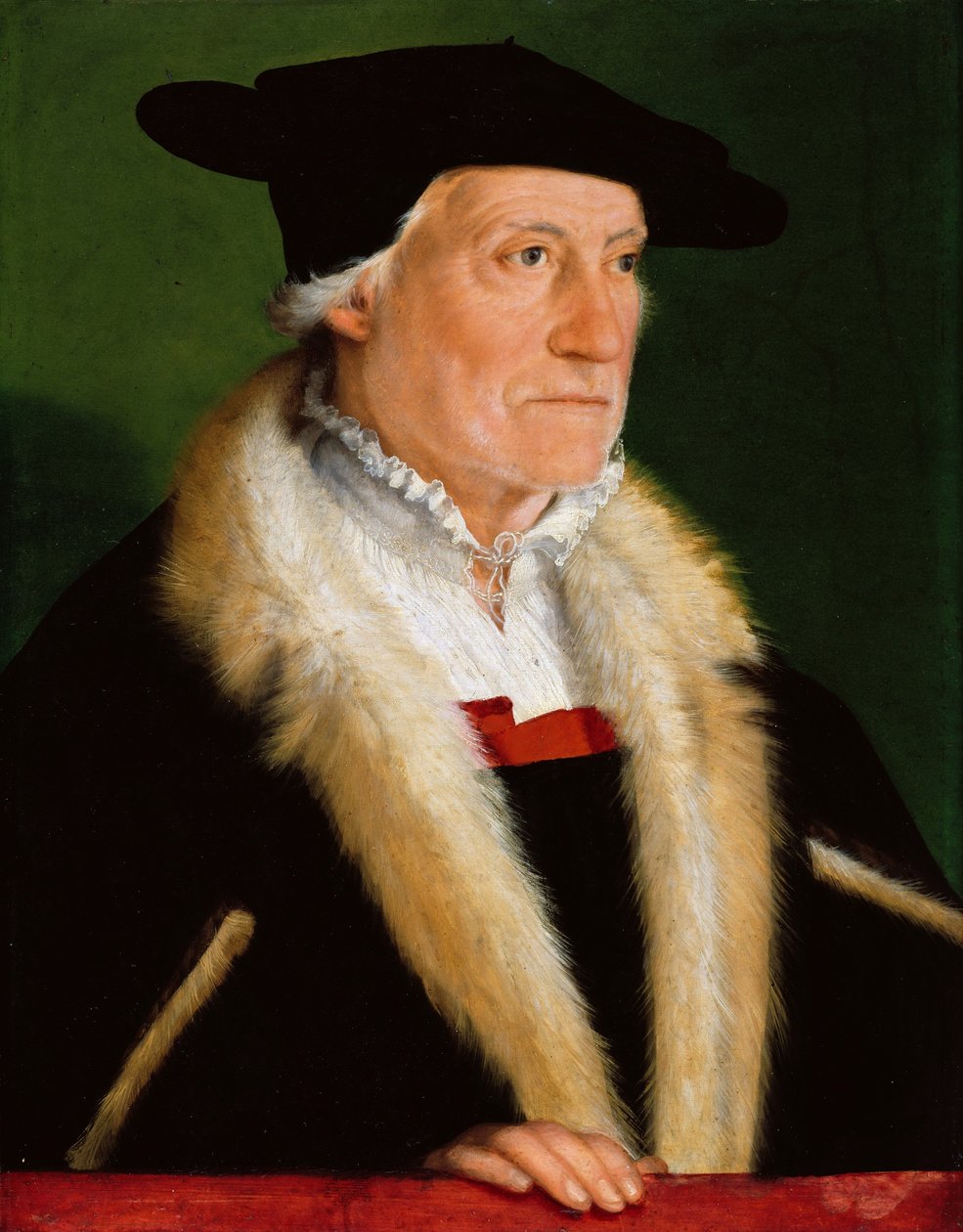 Duits: Der Kosmograph Sebastian Münster (1489-1552) De Kosmograaf Sebastien Münster door Christoph Amberger