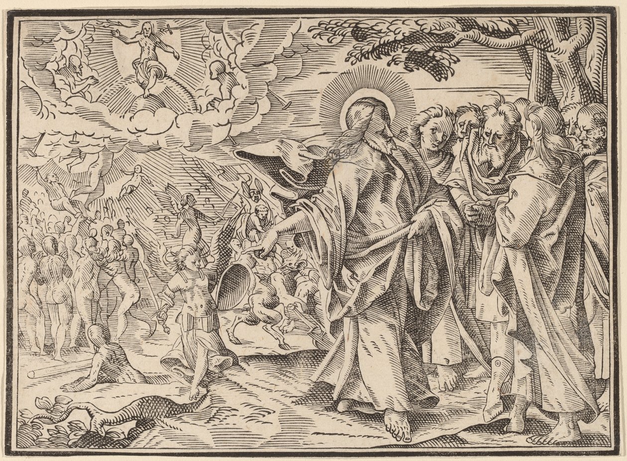 Christus Vertelt Zijn Discipelen over het Laatste Oordeel door Christoph Murer