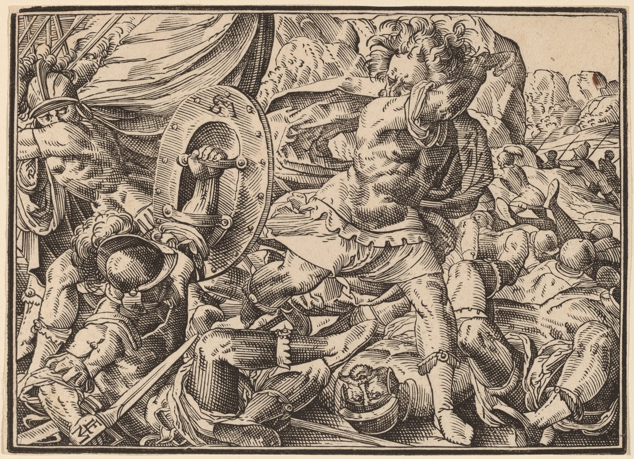Christus vertelt zijn discipelen over het laatste oordeel door Christoph Murer