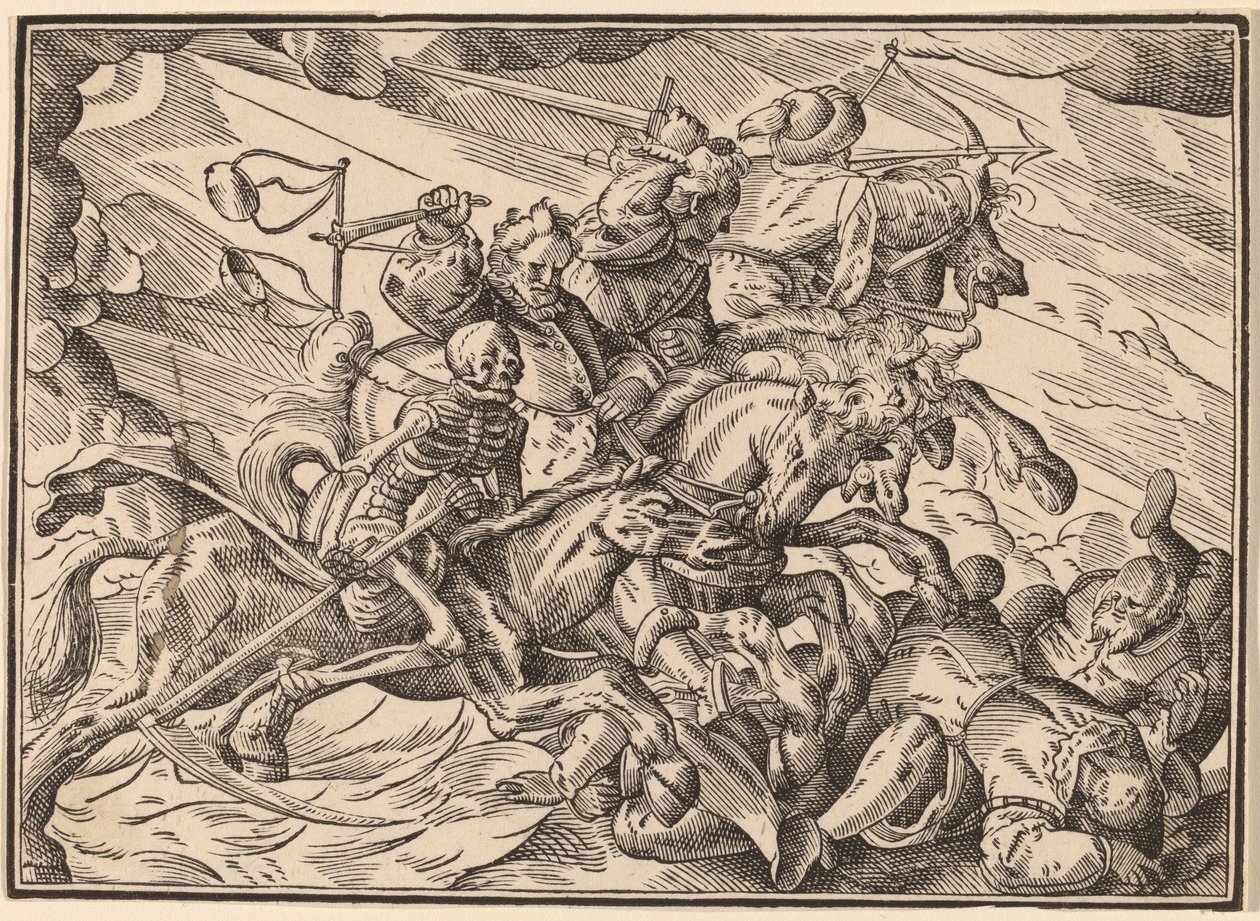 De vier ruiters van de Apocalyps door Christoph Murer