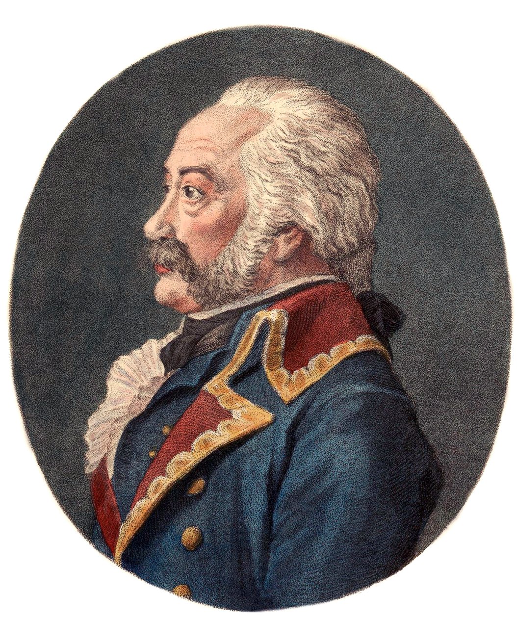 Portret van Adam Philippe, Graaf van Custine (1740 - 1793), Franse generaal door Christophe Guerin