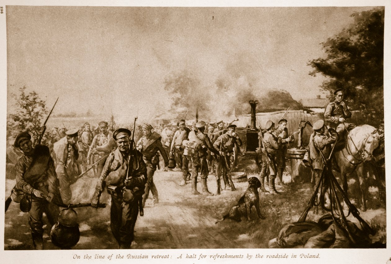 Op de lijn van de Russische terugtocht: een pauze voor verfrissingen langs de weg in Polen, 1914-19 door Christopher Clark