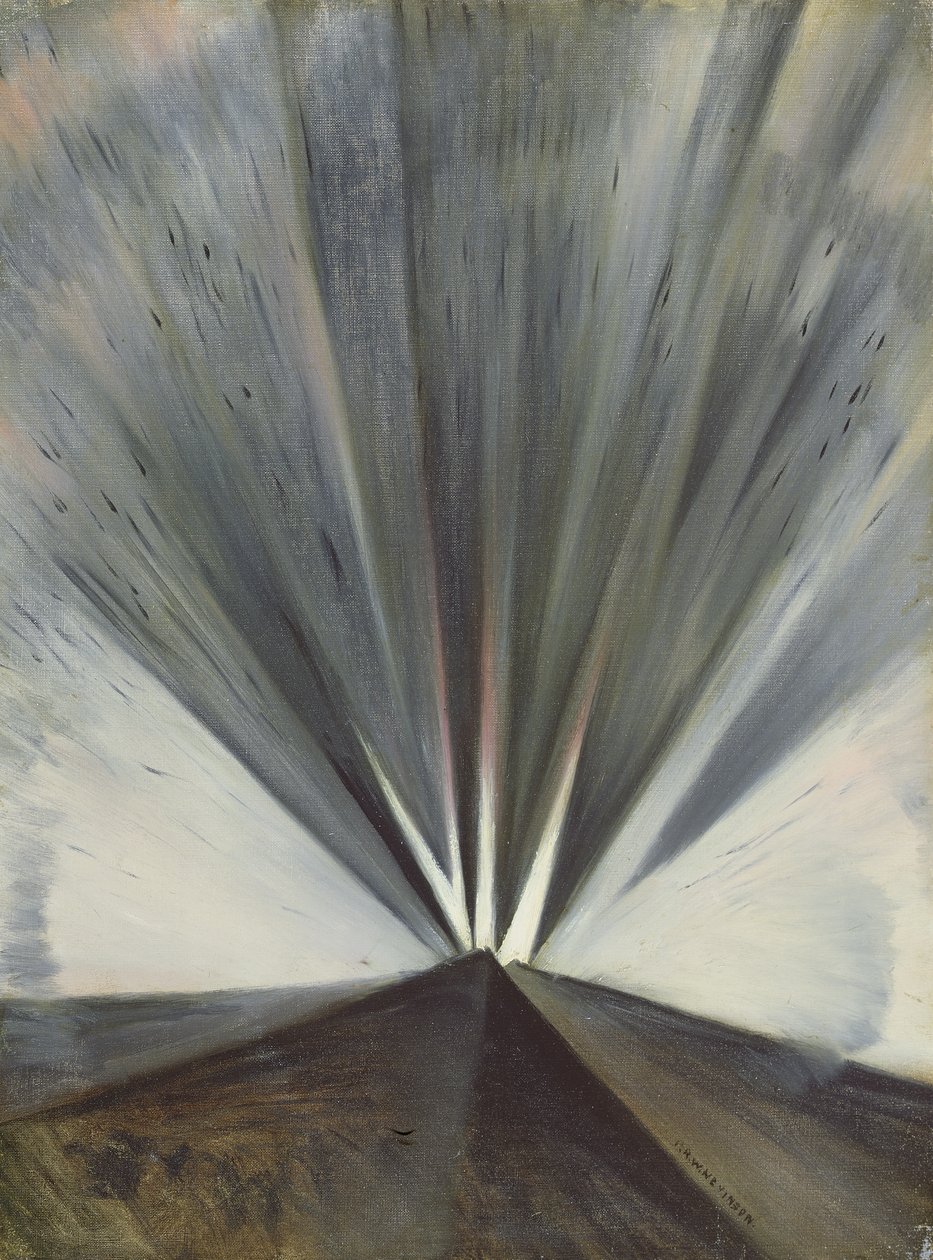 Exploderende Granaat, 1914-18 door Christopher Richard Wynne Nevinson