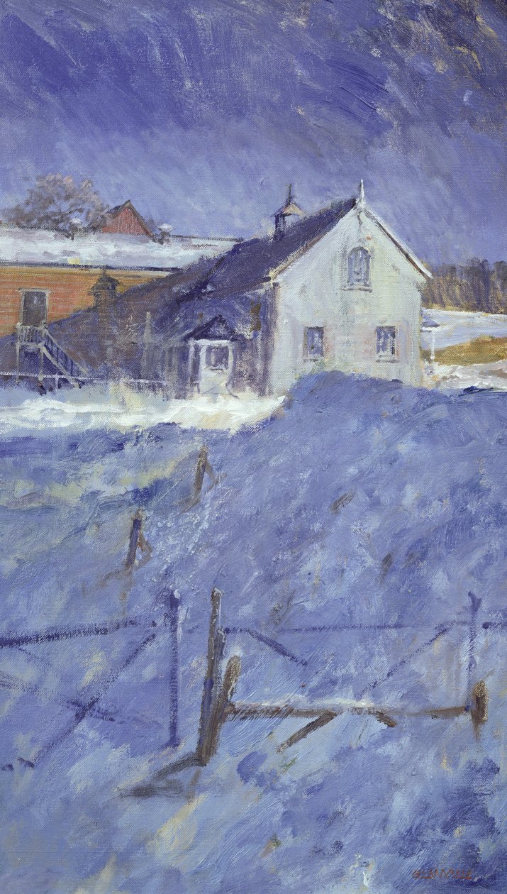 Winter bij Silver Lodge door Christopher Glanville