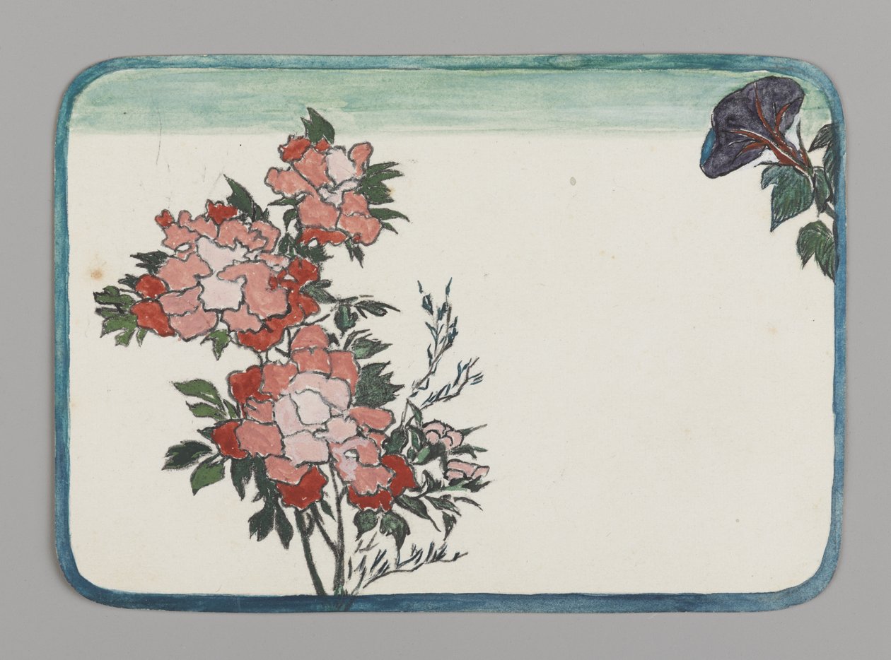Chrysanten en ochtendglorie door Christopher Grant La Farge