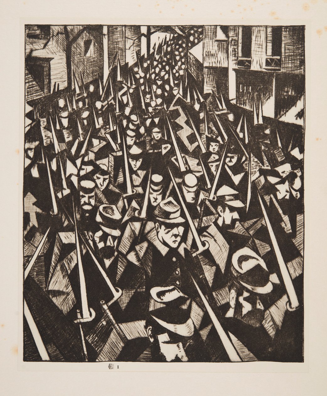 Een dageraad, 1914, uitgegeven in 1915 door Christopher Richard Wynne Nevinson