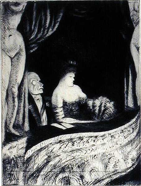 Succes (Een loge in het theater) door Christopher Richard Wynne Nevinson
