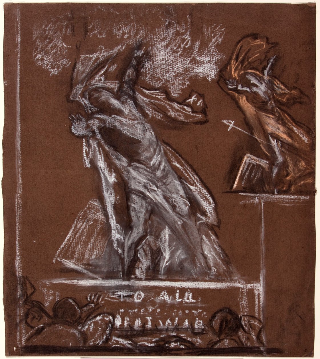 Figurenstudie voor een oorlogsmonument, ca. 1920 door Christopher Williams