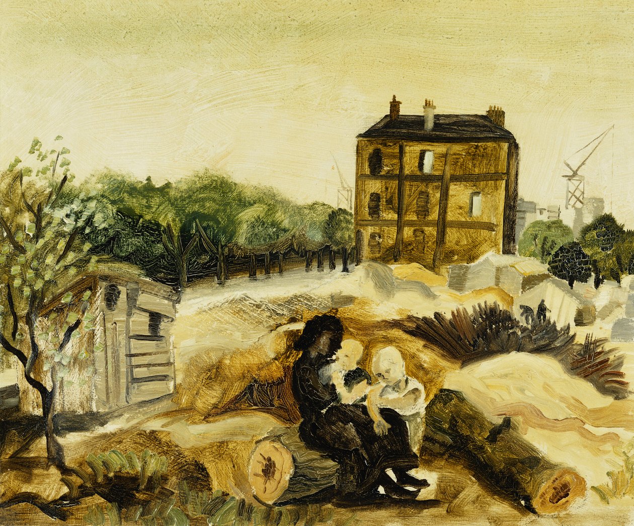 Het Kleine Bruine Huis, Passy, ca. 1928 door Christopher Wood