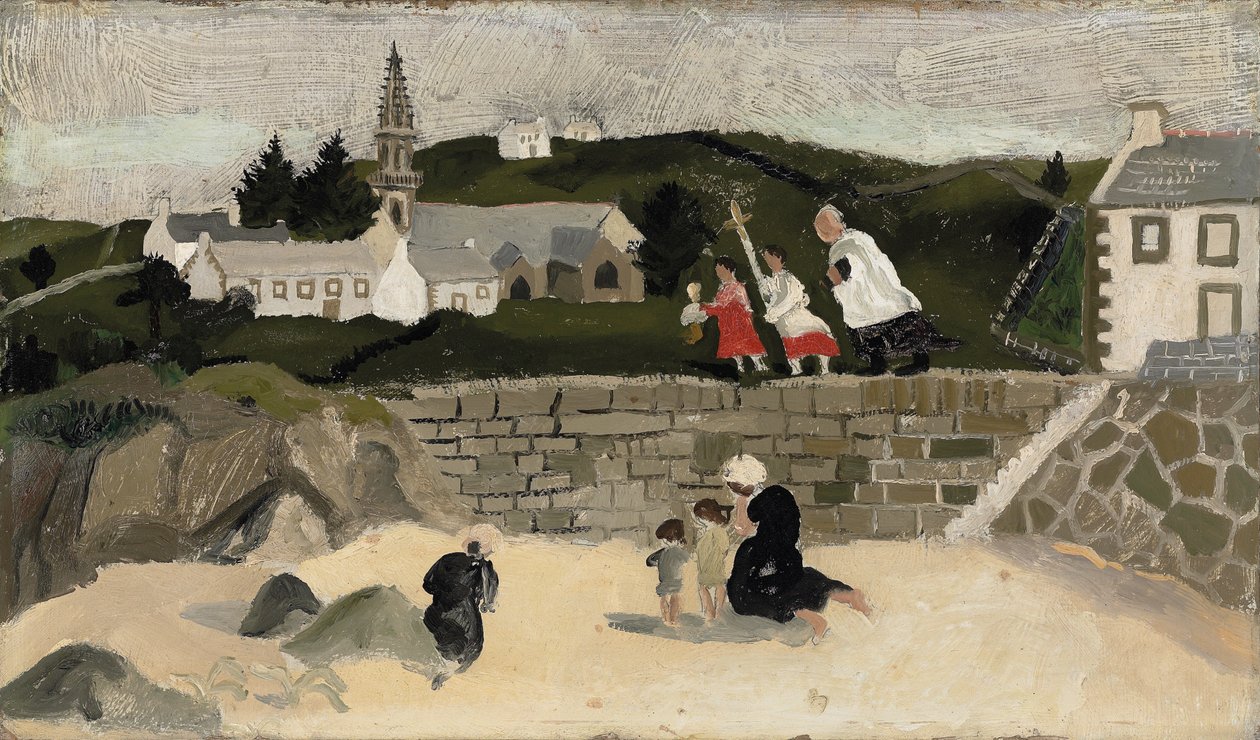 Het Sacrament, Ploaré, Bretagne door Christopher Wood