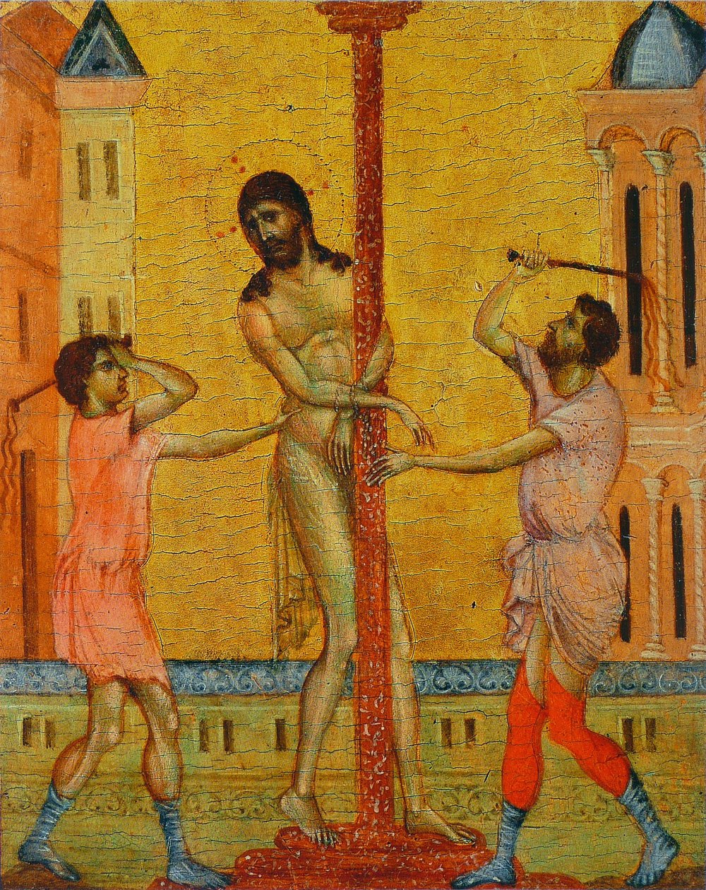 De geseling van Christus door Cimabue