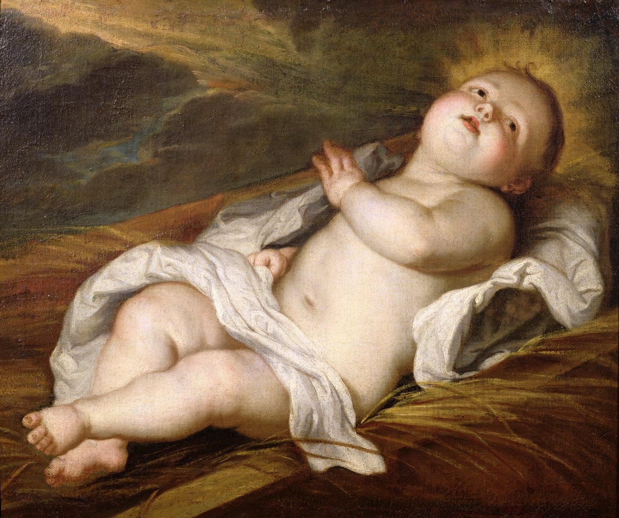 Kind Jezus door Circle of Anthony van Dyck