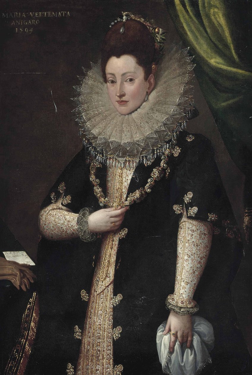 Cirkel van Frans Pourbus II Maria Vertemata door Circle of Frans Pourbus the Younger