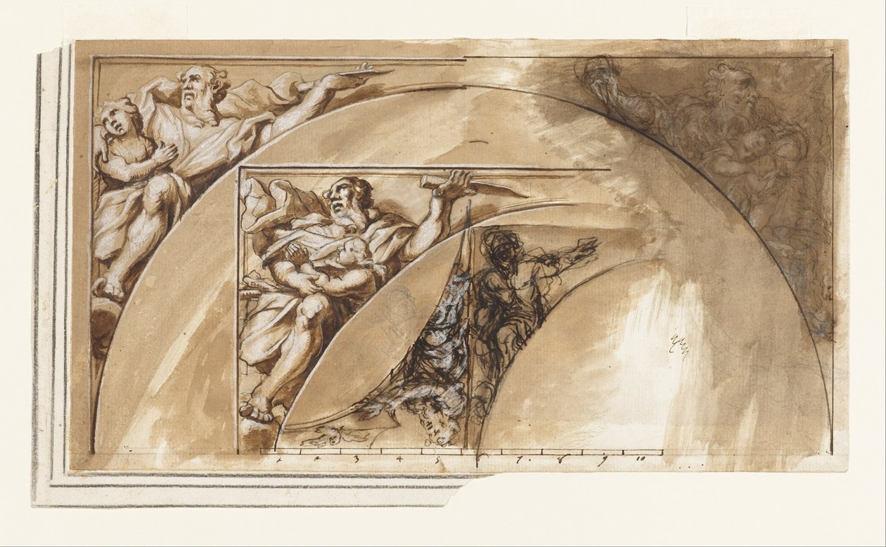 Ontwerp voor Spandraal Decoratie door Ciro Ferri