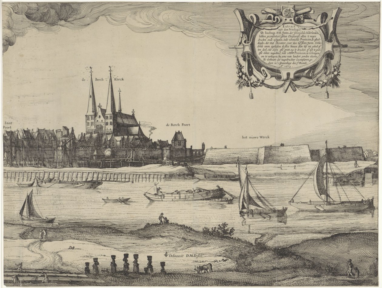 Profiel van Deventer (plaat IV) door Claes Jansz. Visscher (II) (possibly)