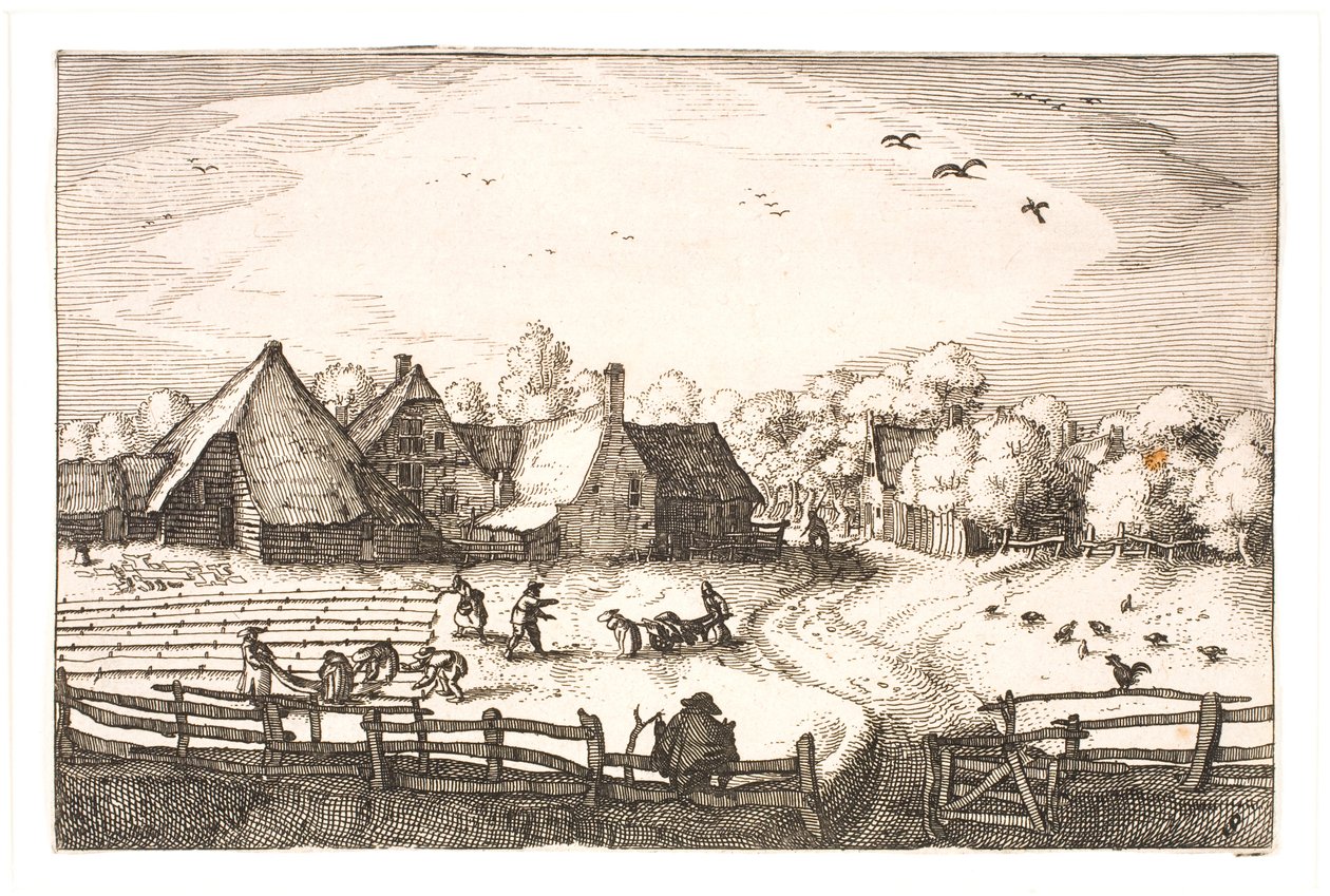 Bleekvelden bij de Haarlemmerhout door Claes Jansz. Visscher