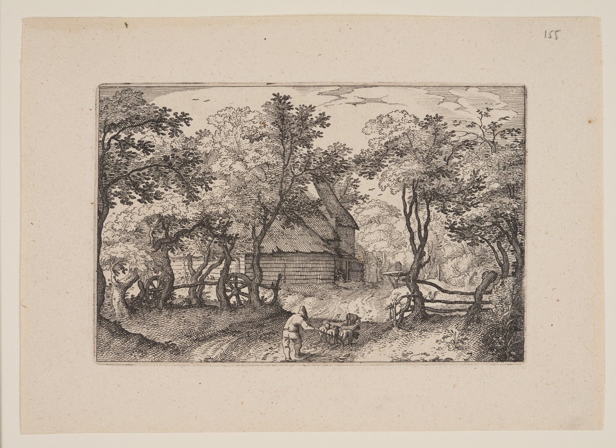 De weg naar Heemstede, van vergezichten in de omgeving van Haarlem (Plaisante Plaetsen) door Claes Jansz. Visscher