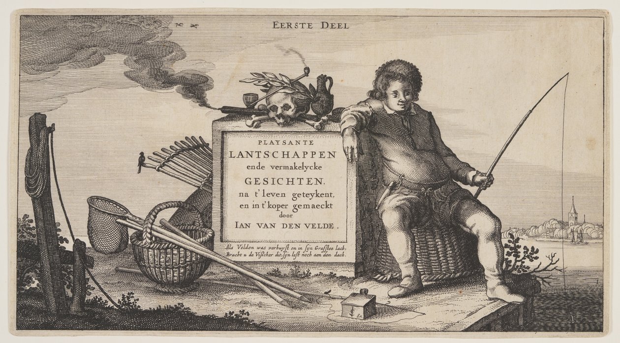 Titelpagina, uit Landschappen (Playsante Lantschappen) door Claes Jansz. Visscher II