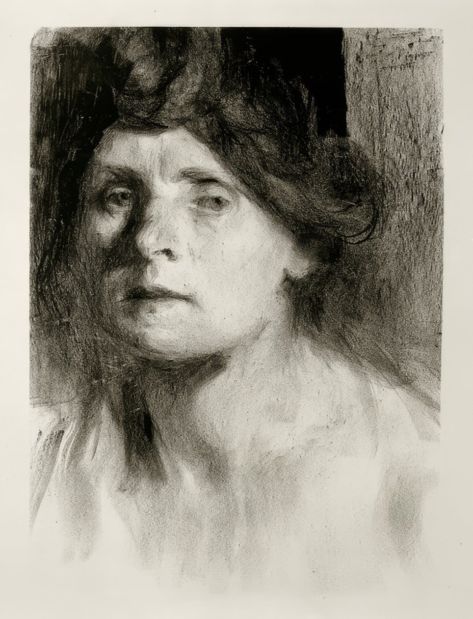 Zelfportret door Clara Siewert