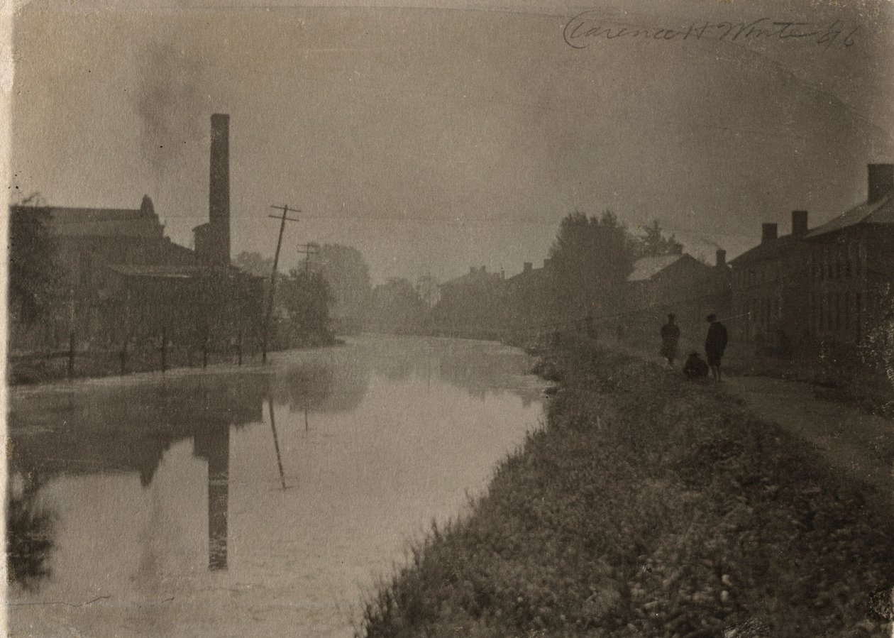 Langs het oude kanaal, 1896 door Clarence H. White