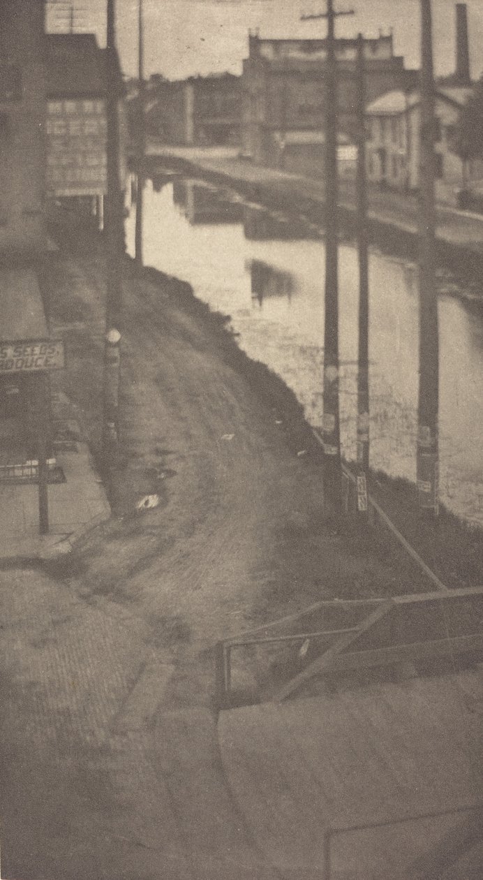 Telegraafpalen, ca. 1900 door Clarence H White