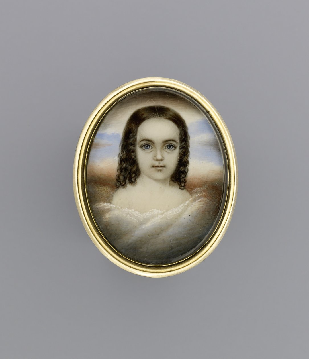 Portret van een Meisje (ca. 1852) door Clarissa Peters