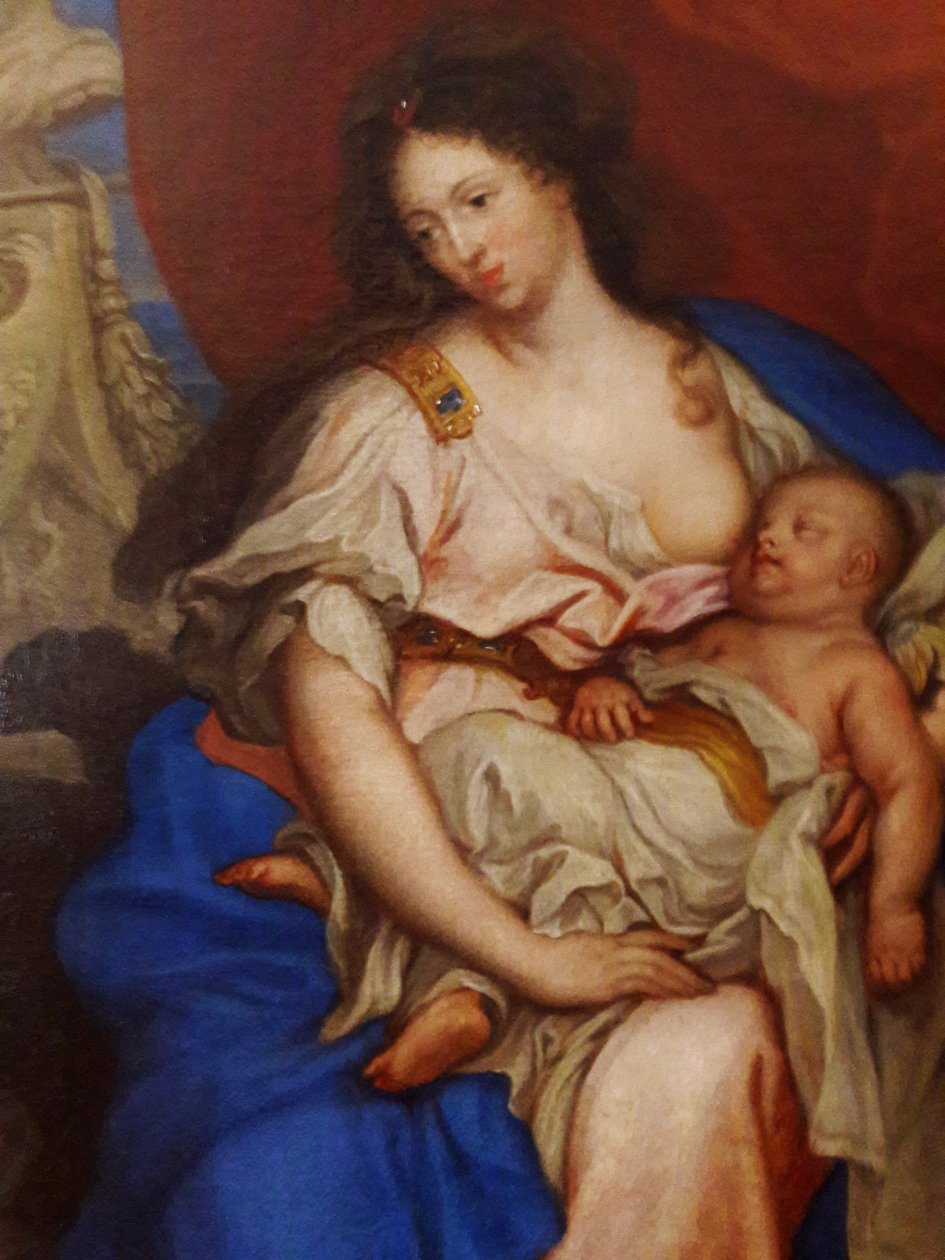 Portret van koningin Marie Casimire en haar kinderen door Claude Callot