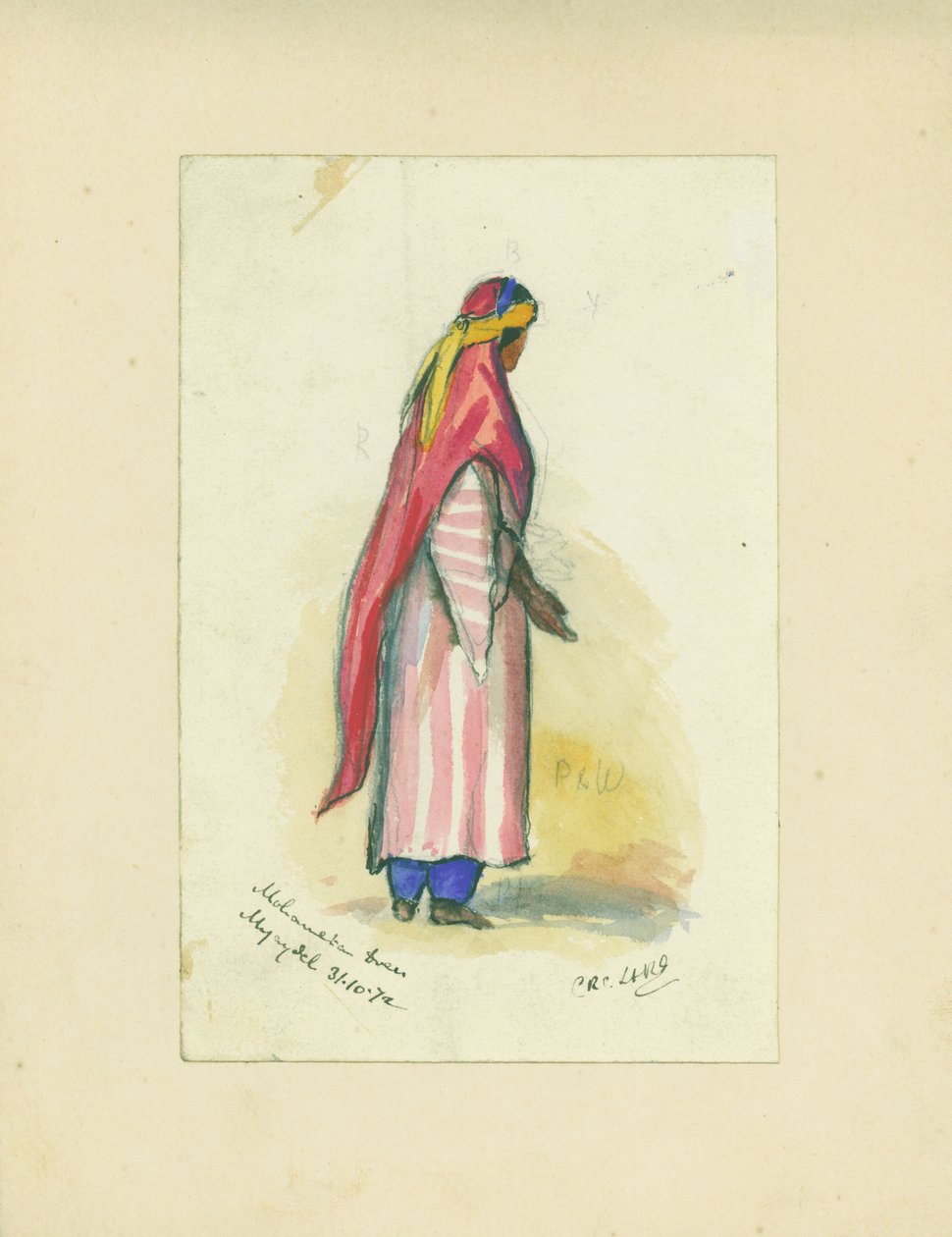 Mohammedaanse Kleding, Mujaydel door Claude Conder