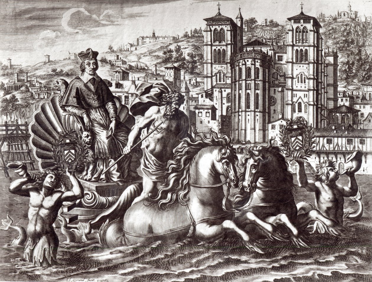 Allegorie ter viering van de benoeming van kardinaal de Richelieu tot superintendent van Navigatie en Handel in oktober 1626 door Claude Goyrand