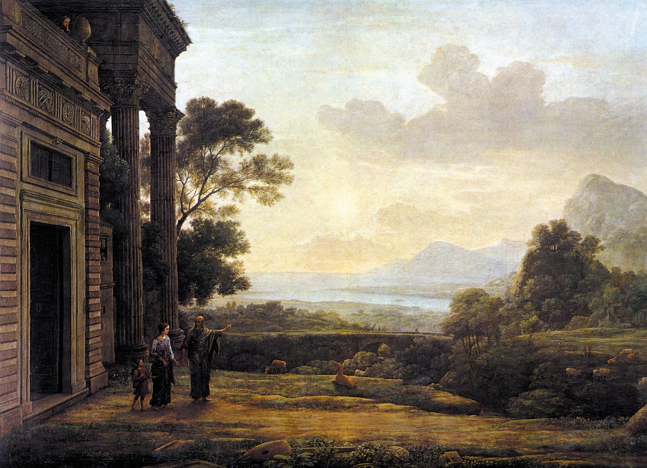 De verdrijving van Hagar door Claude Lorrain