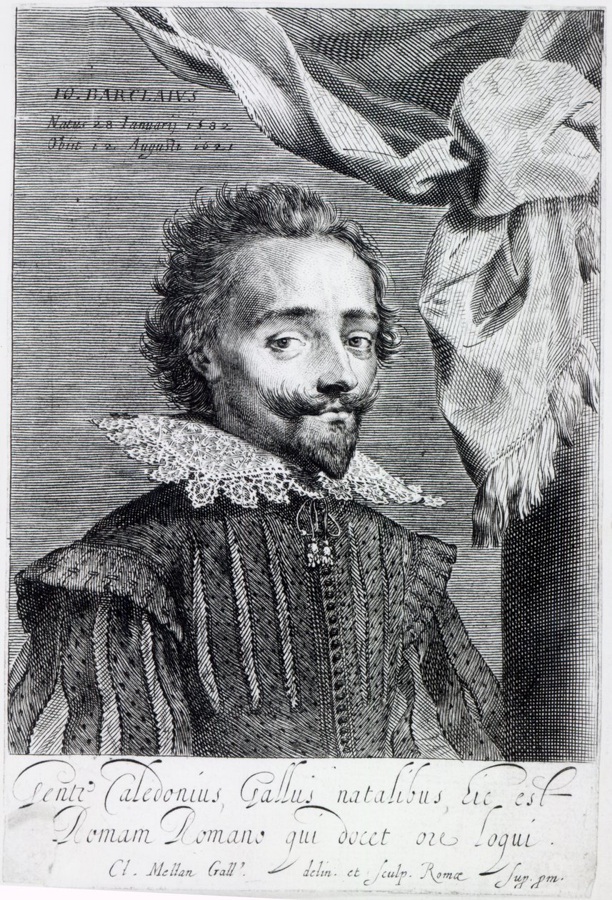 John Barclay, ca. 1623 door Claude Mellan