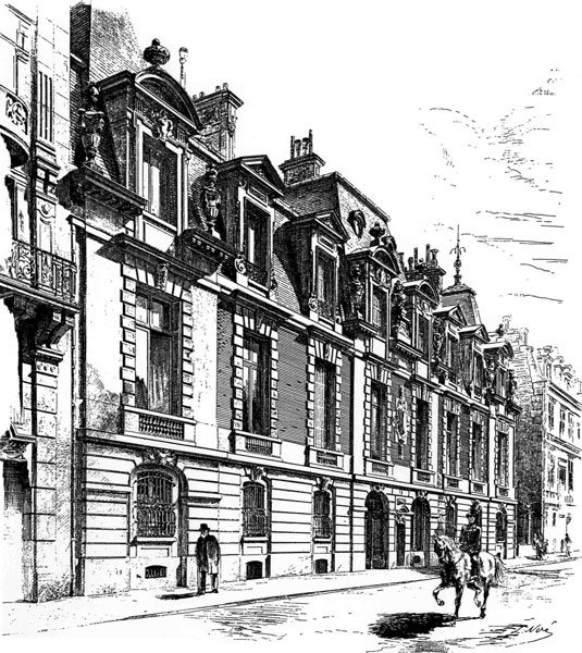 64 RUE DE LISBONNE Façade - 1878 - Huis van Ernest en Alice Horschede door Claude Monet