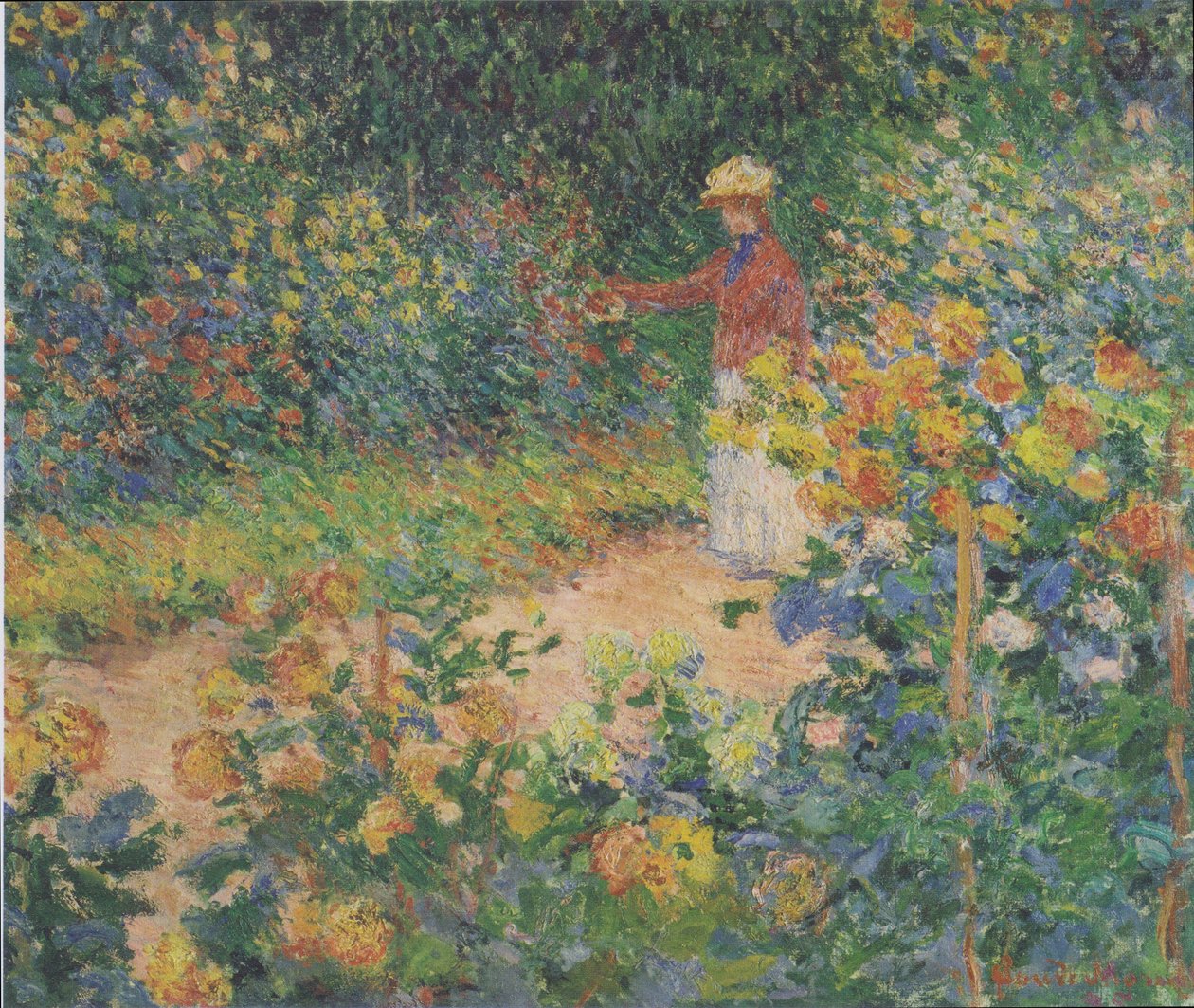 In de Tuin door Claude Monet
