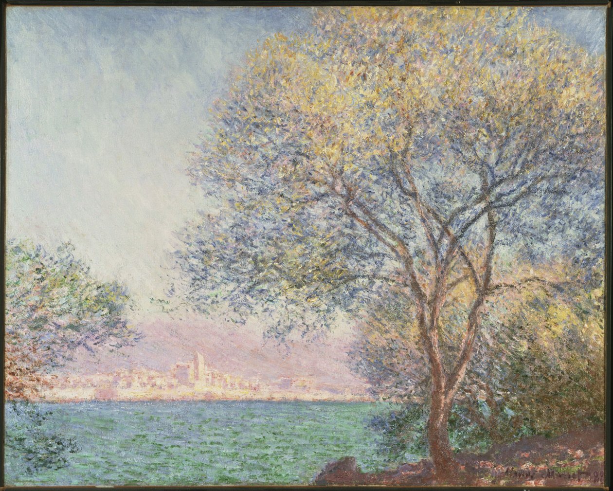 Ochtend in Antibes door Claude Monet