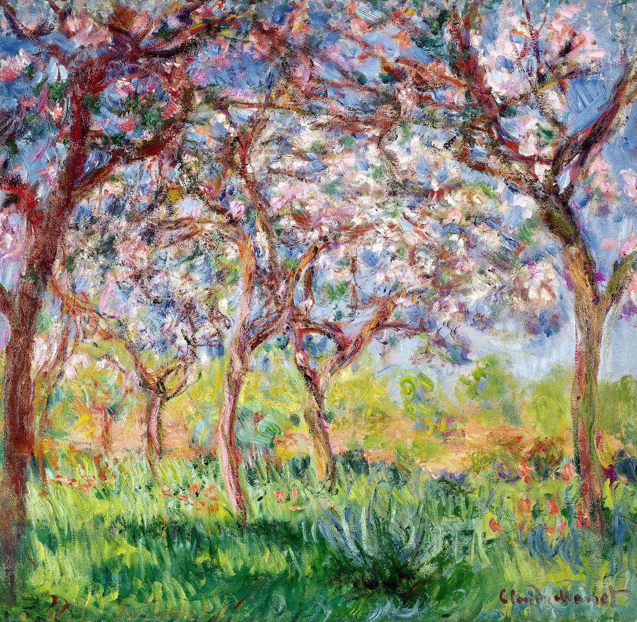 Lente in Giverny, 1903 door Claude Monet