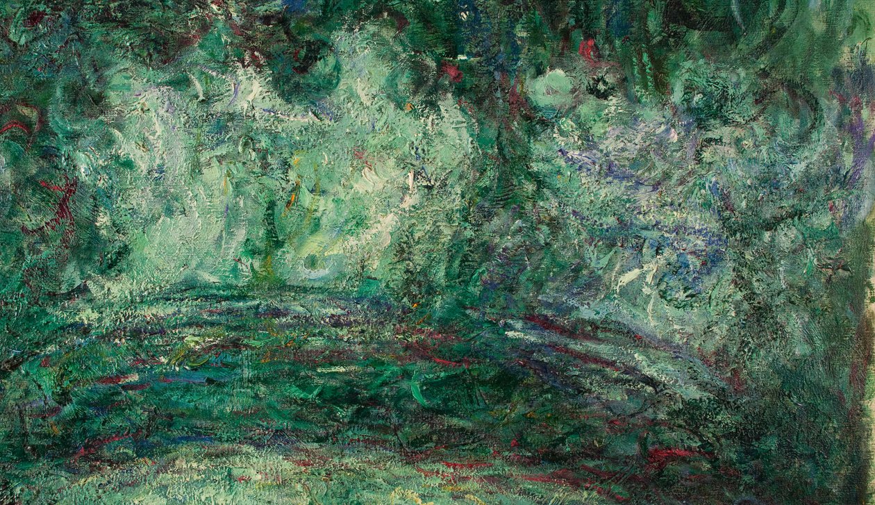 De Japanse brug (detail), 1918-19 door Claude Monet
