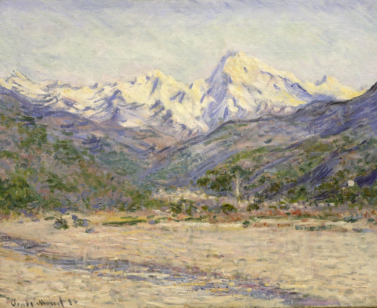 De Vallei van de Nervia door Claude Monet