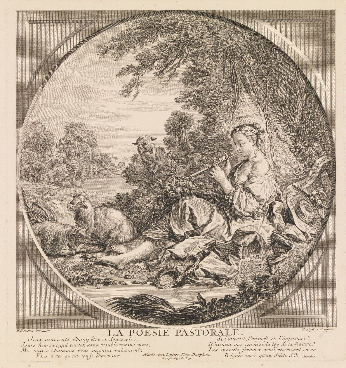 De pastorale poëzie door Claude Agustin Duflos