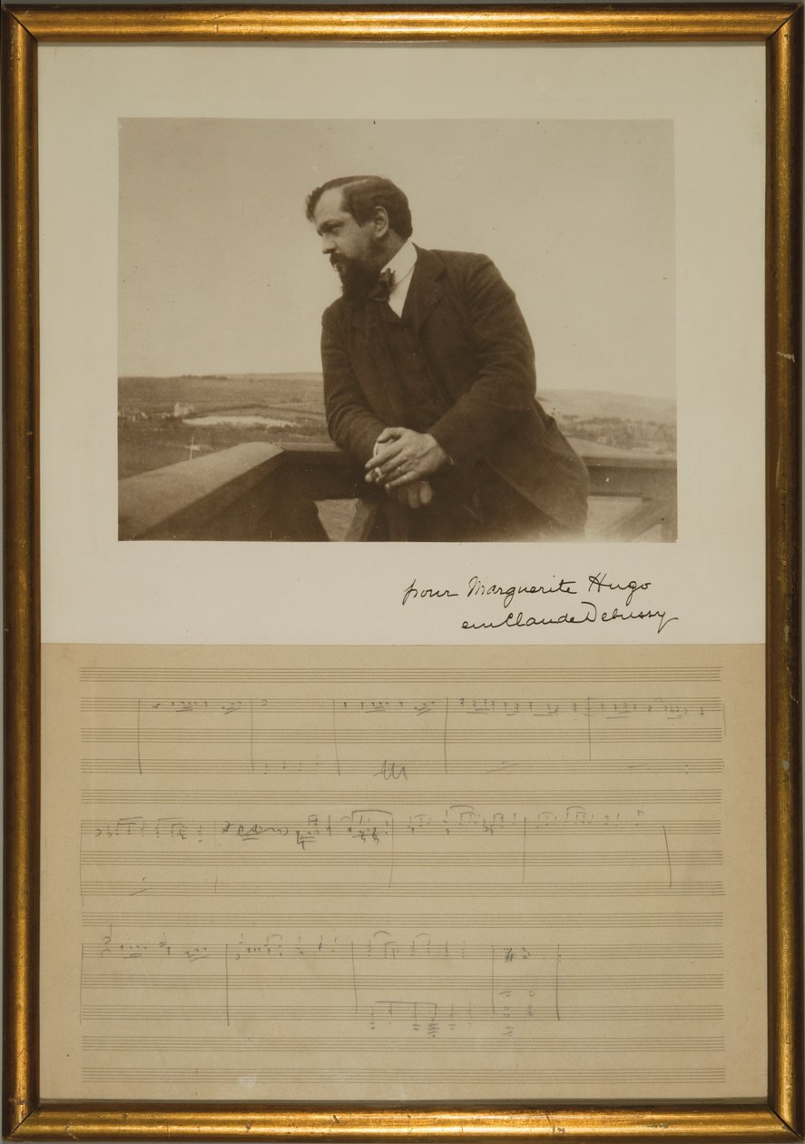 Manuscriptpagina van muziek voor 