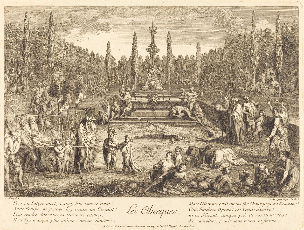De uitvaart (Les Obseques) door Claude Gillot