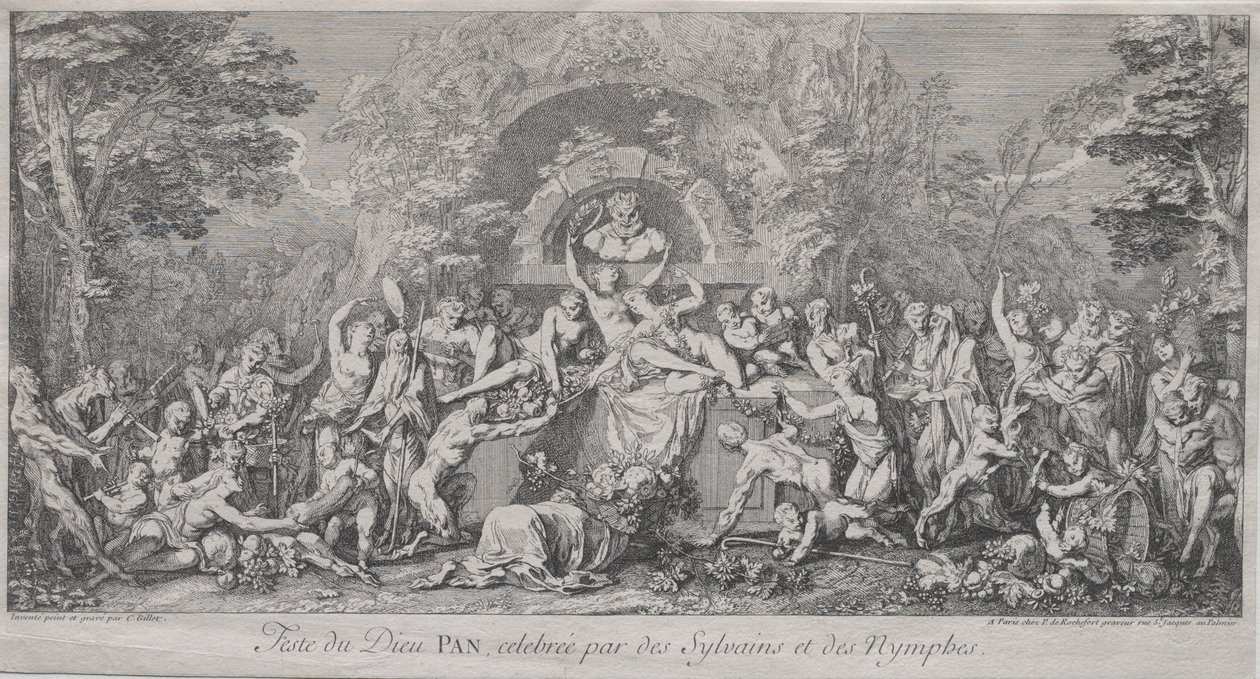 De Vier Festivals: Festival van de God Pan door Claude Gillot