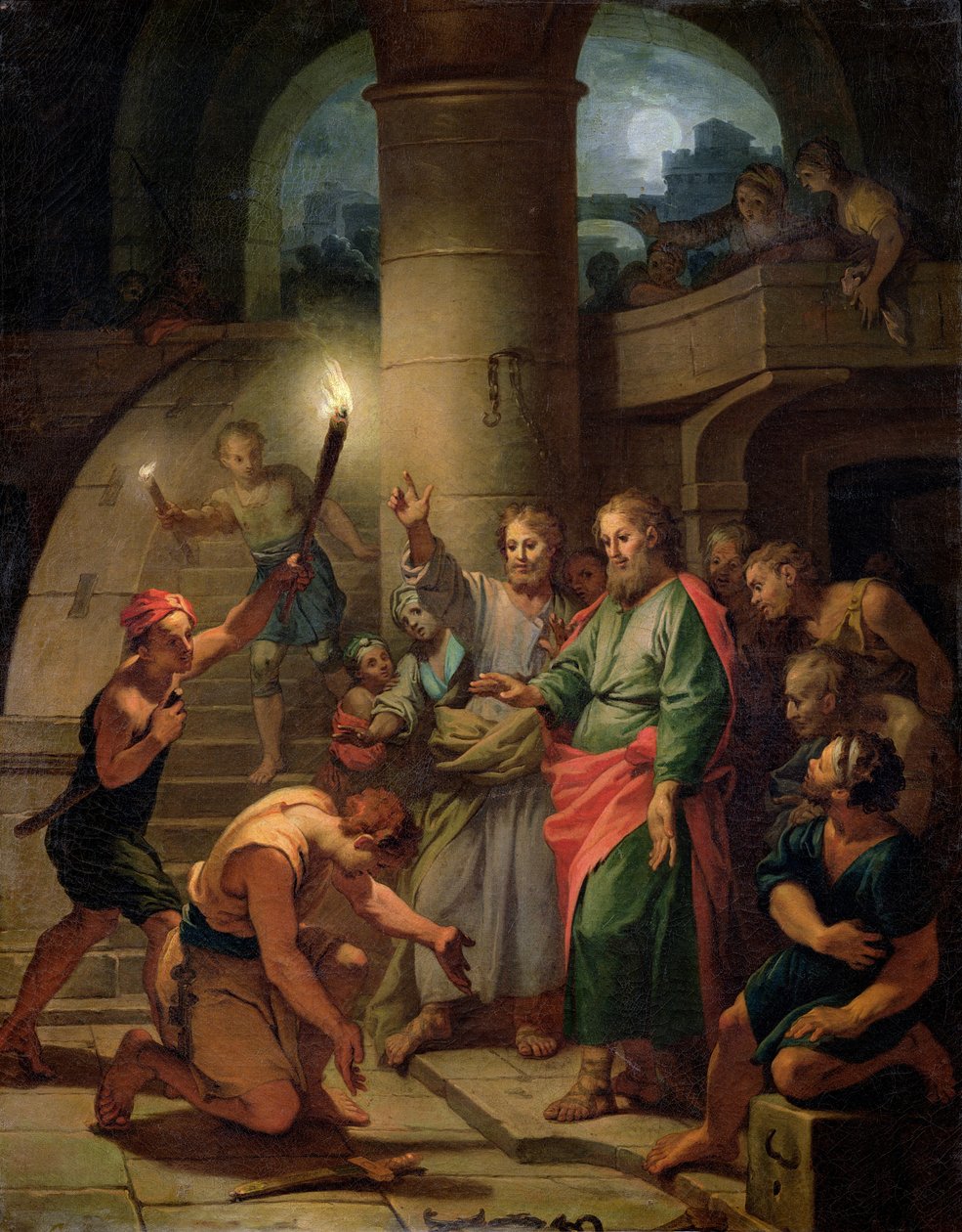 De bevrijding van St. Paulus en St. Barnabas door Claude Guy Halle