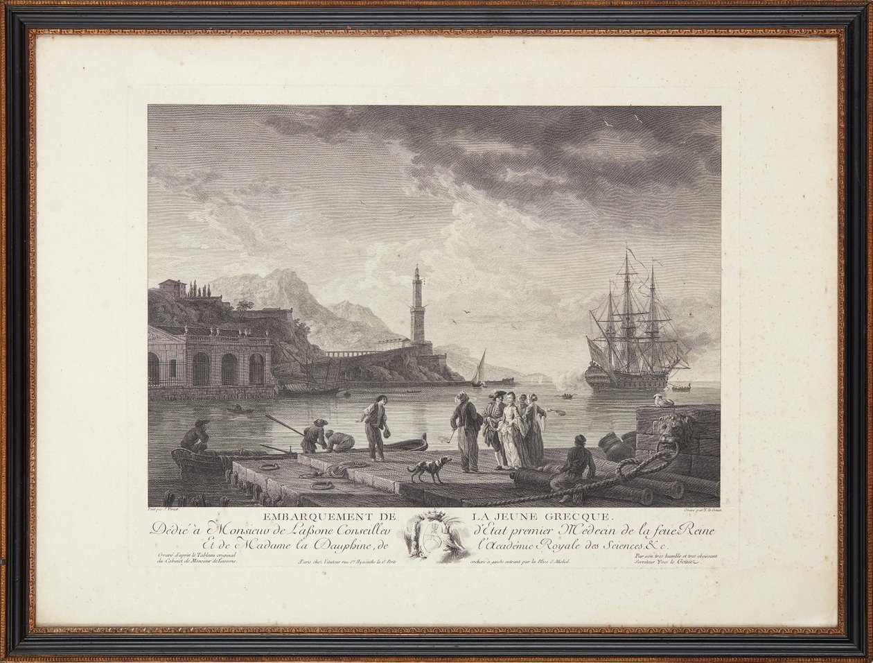 Franse staalgravures door Claude Joseph (after) Vernet