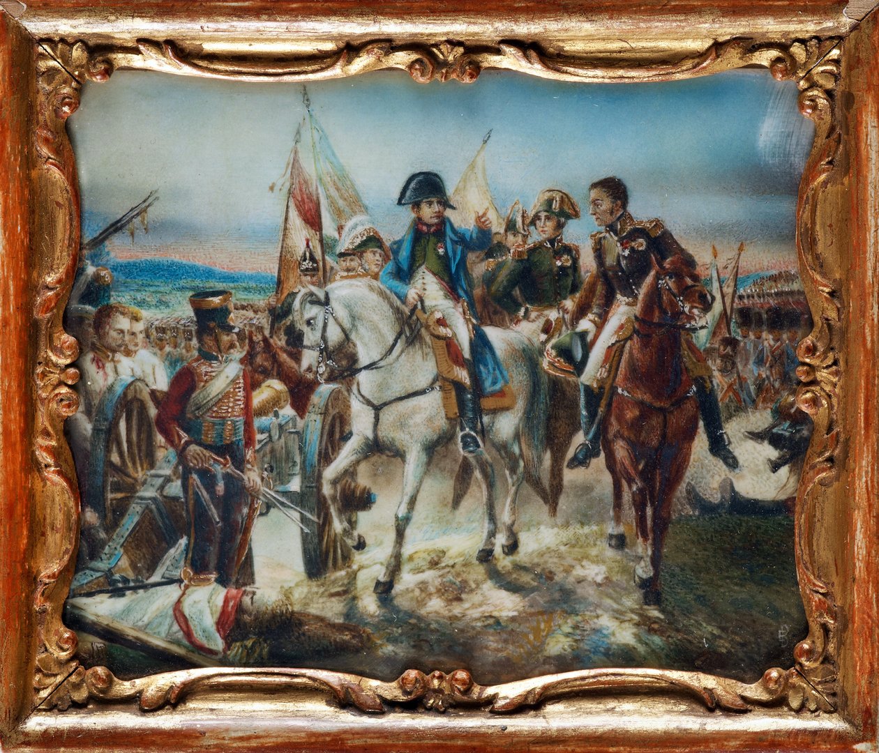 Napoleon bij de Slag bij Friedland (1807) door Claude Joseph Vernet