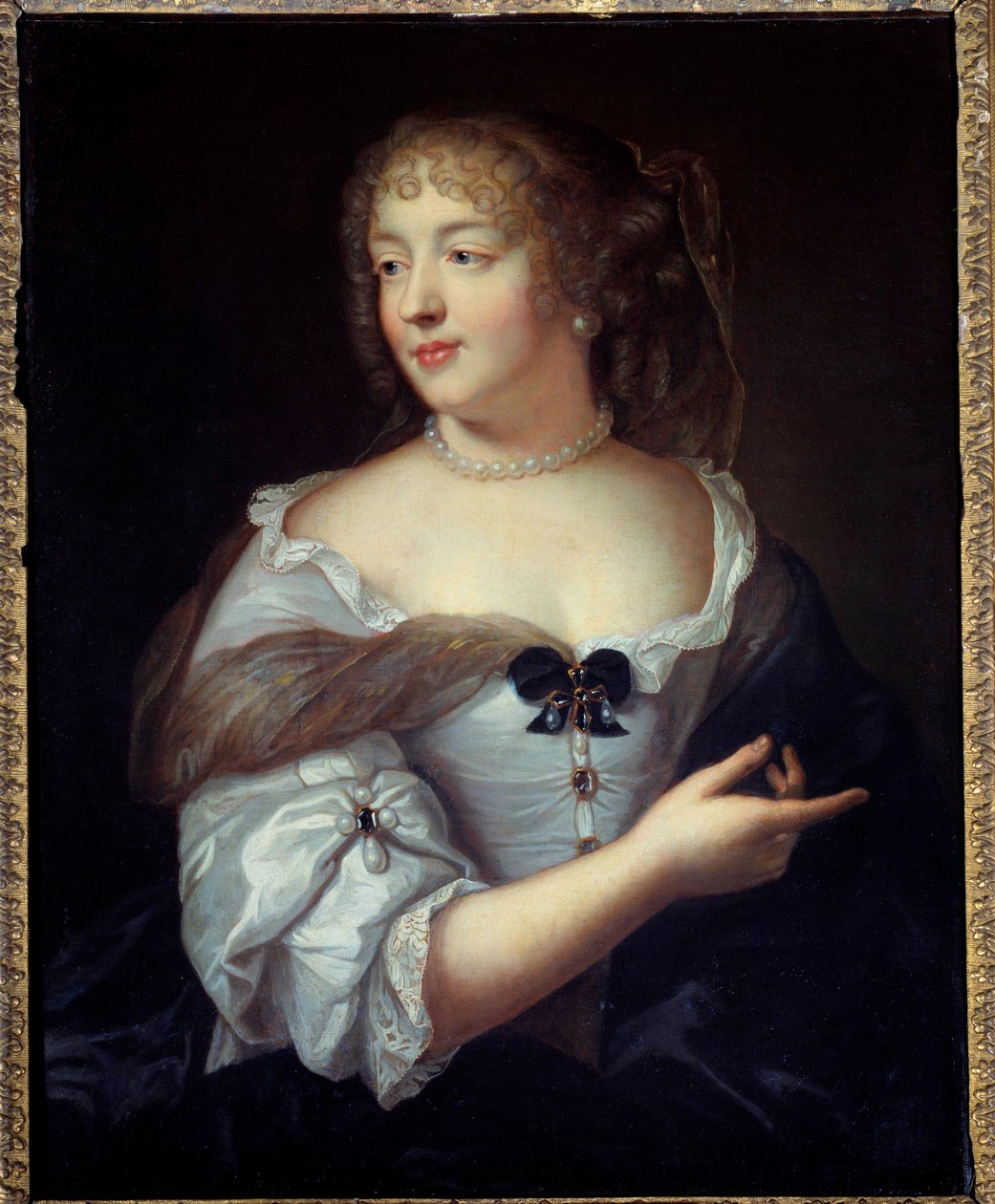 Portret van de schrijfster Marie de Rabutin Chantal, Markiezin de Sevigne (1626-1696) (schilderij door Claude Lefebvre (1632-1675)) 17e eeuw door Claude Lefebvre