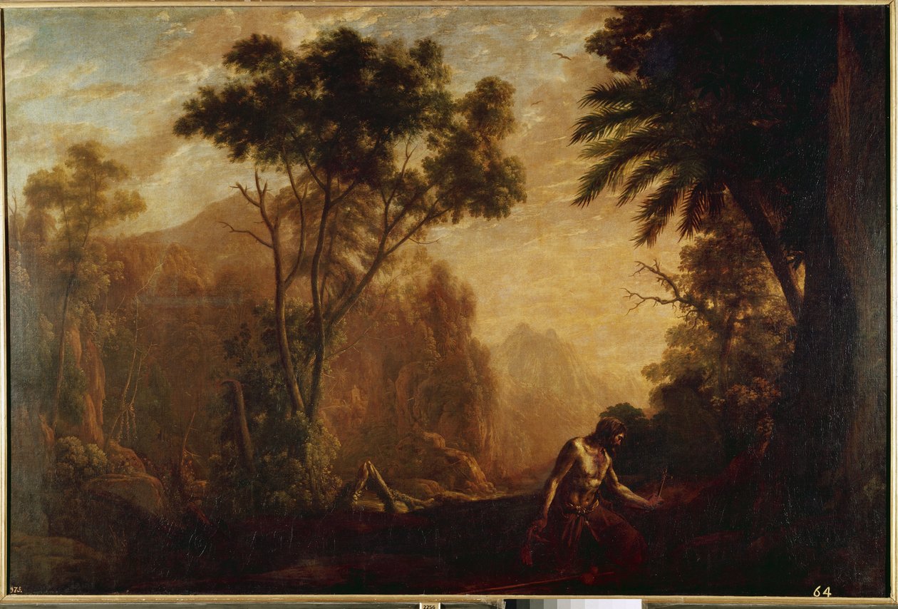 Landschap met Sint Onuphrius door Claude Lorrain