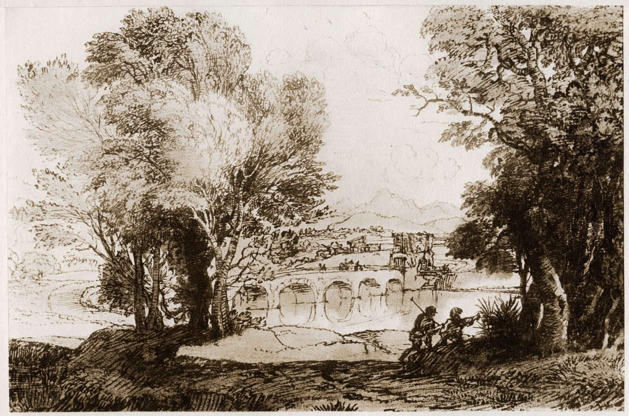 Een Italiaans landschap, 1913 door Claude Lorrain