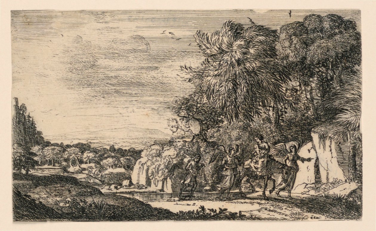 Vlucht naar Egypte door Claude Lorrain